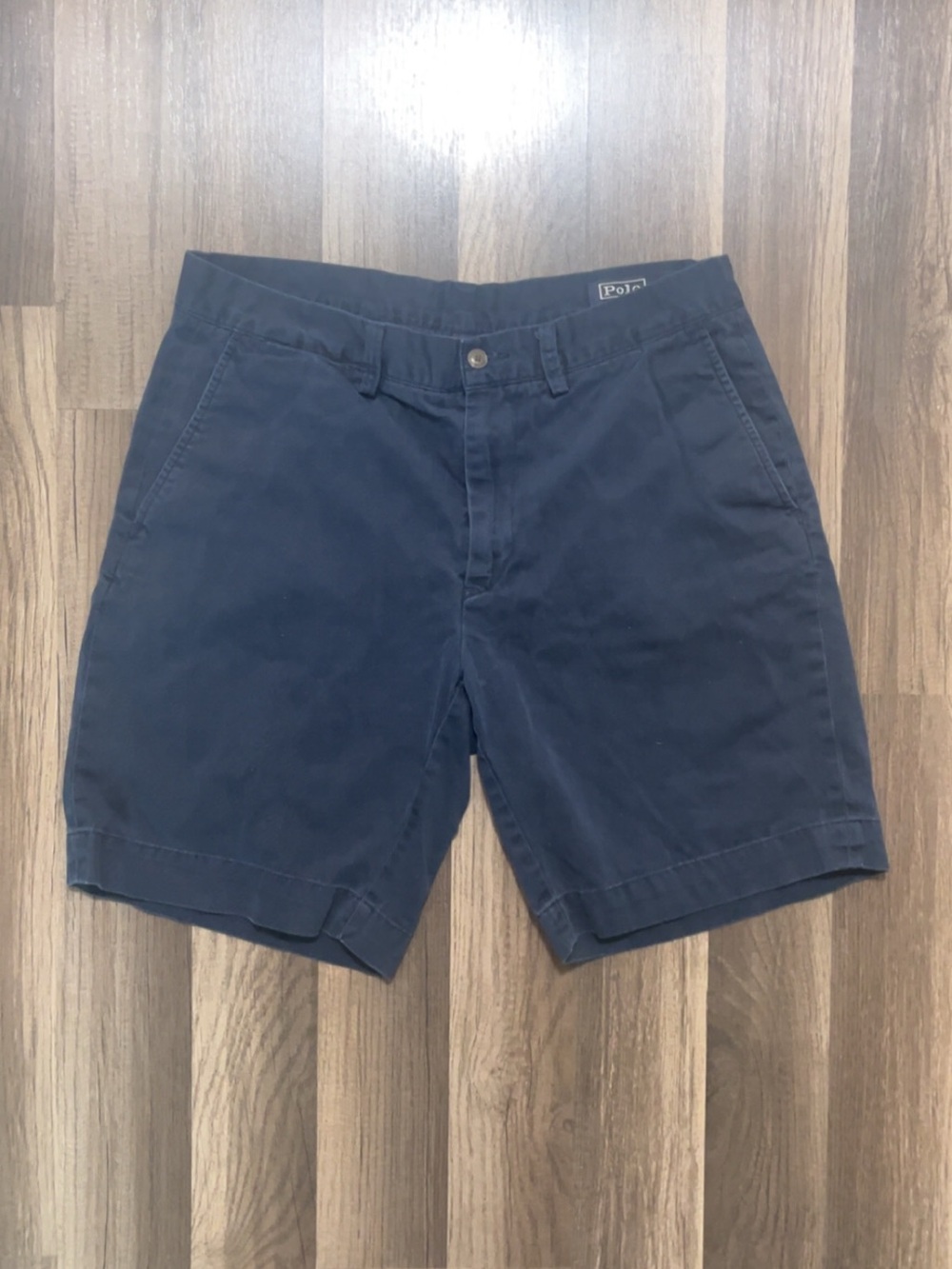POLO RALPH LAUREN Mens 32 Blue Chino Shorts
